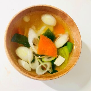残り野菜で！スープ